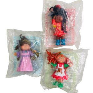 Vintage 1990s McDonalds Cabbage Patch Kids Happy Meal Toy Dolls Set Sealed 90s